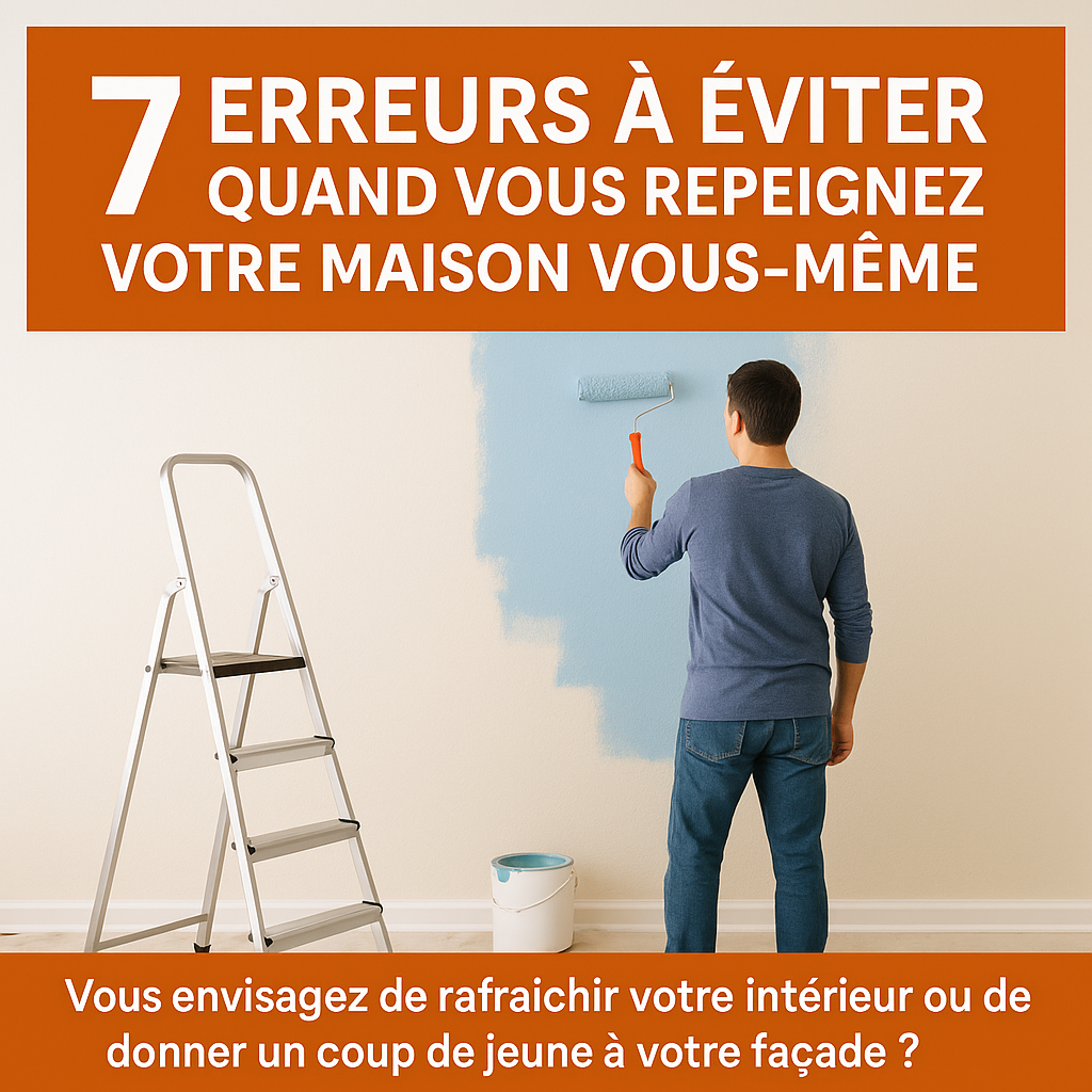 Read more about the article 7 Erreurs à éviter quand vous repeignez votre maison vous-même